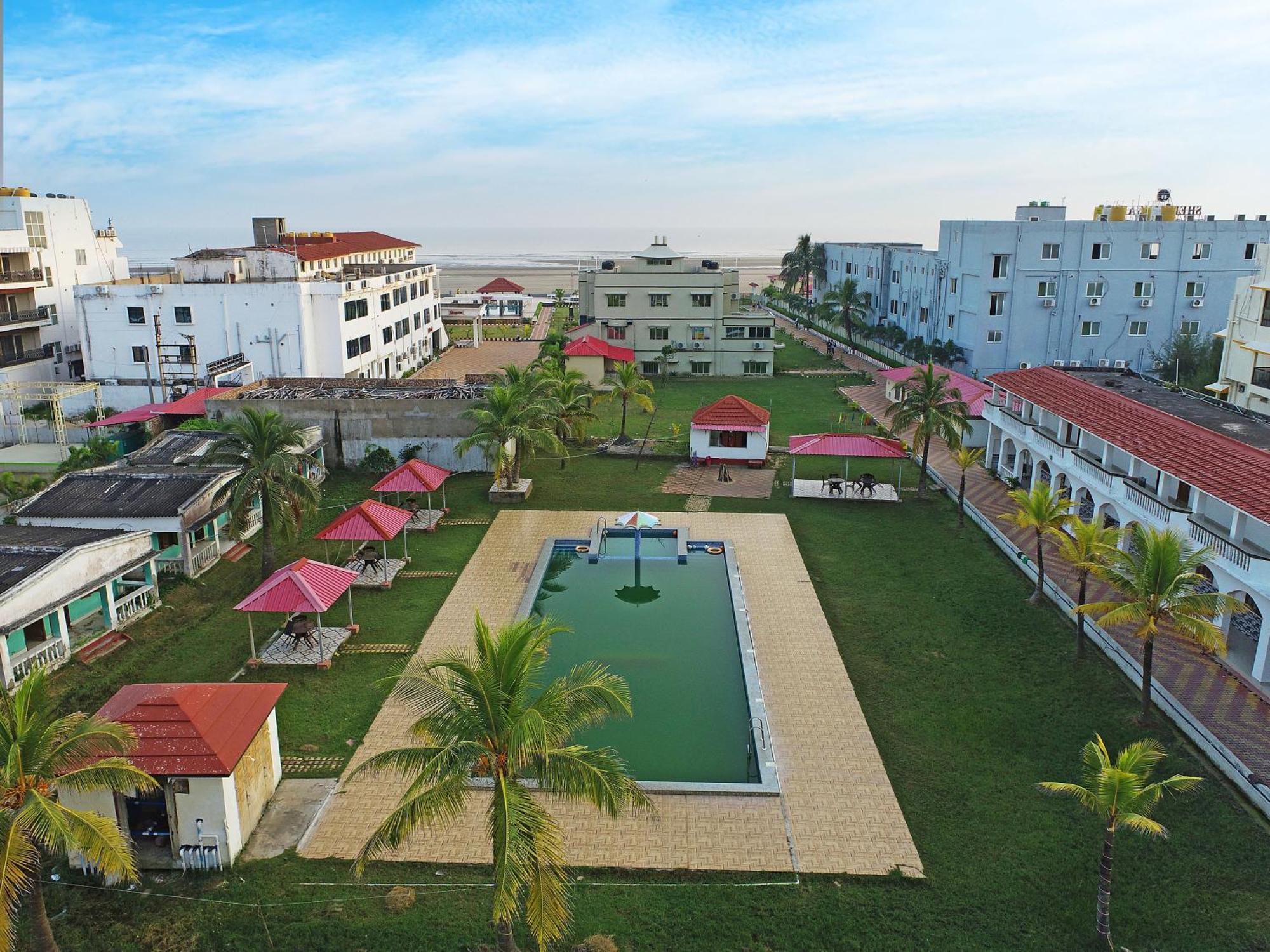 Silver Sand Eco Resort !! Beachfront !! With Biggest Pool And Huge Open Area !! Ideal For Weddings !! Couple Friendly !! Mandarmani Exteriör bild